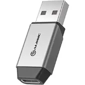 Alogic ULACMN-SGR, USB-A, USB-C Mini, Schwarz, Silber