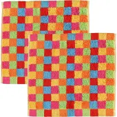 Cawö Gesichtshandtuch Lifestyle Cube Karo Multi (6er Set)