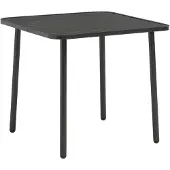 vidaXL Gartentisch Dunkelgrau 80x80x72 cm Stahl