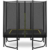 Magic Jump Rechteckige Trampolin 153 x 214 cm Black mit Sicherheitsnetz