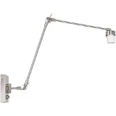 Steinhauer Wandleuchte Prestige Chic 1-flammig Silber Matt 80x15cm