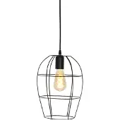 Mexlite Pendelleuchte Minimalics 1-flammig Schwarz Matt 15x15cm