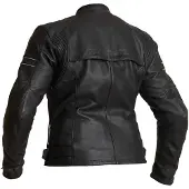 Halvarssons Risberg Damen Motorrad Lederjacke, schwarz, 42