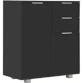 vidaXL Sideboard Hochglanz-Schwarz 71x35x80 cm Holzwerkstoff