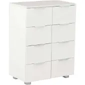 vidaXL Sideboard Hochglanz-Weiß 60x35x80 cm Holzwerkstoff