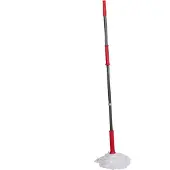 Dirt Devil Mikrofaser Mopp – 125 x 7,5 CM – Leicht Auszuwringen – Rot/Grau
