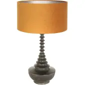 Anne Light & Home Einzigartige Tischleuchte Bois mit goldener Kapuze