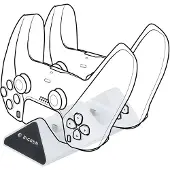 BigBen Interactive PS5DUALCHARGERV2, Andockstation, PlayStation 5, Schwarz, Weiß, CE, 92 mm, 35 mm