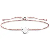 Thomas Sabo Charming Collection - A1996-173-19-L20v - Herz - Armband - 13-20 cm - Silber - nylon - Beige