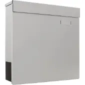 Rottner Briefkasten Kensington, Edelstahl silber