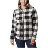 Columbia Sweatjacke West Bend Full Zip Damen Chalk Check Print-XL