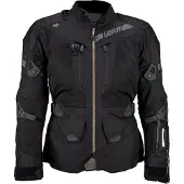 Leatt ADV FlowTour 7.5 Stealth Schwarz Dunkelgrau Wasserdichte Textiljacke Größe XL