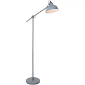 Mexlite Stehleuchte Nové 1-flammig Grau Matt/ Weiß 65x28cm