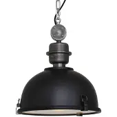 Steinhauer Pendelleuchte Bikkel industrielles schwarz