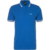BOSS Green Paddy Polo einfarbig blau Baumwolle normale Passform