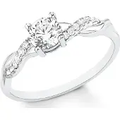 s.Oliver Ring für Damen, Sterling Silber 925, Zirkonia (synth.) s.Oliver Silber