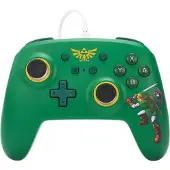 PowerA NSGP0199-01, Gamepad, Nintendo Switch, Kabelgebunden, USB, Grün, Weiß, Gelb, 3 m