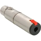 Neutrik NA3FJ XLR-Kabelbuchse - 1/4 Stereo-Klinkenbuchse Verriegelbar