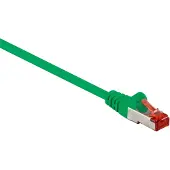 Goobay CAT 6 Patchkabel, S/FTP (PiMF), Grün, 15 m, LSZH halogenfrei, Kupfer