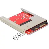 DeLOCK 61892, SATA, mSATA, Rot, Kabelgebunden, Full size, SATA 22-pin port