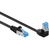 Goobay 51561, 10 m, Cat6a, S/FTP (S-STP), RJ-45, RJ-45, Schwarz