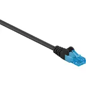 Goobay 55415, 30 m, Cat6a, U/UTP (UTP), RJ-45, RJ-45, Schwarz