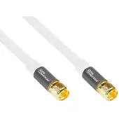 GOOD CONNECTIONS SAT Antennenkabel SmartFLEX, F-Stecker an F-Stecker, vergoldet, vierfach geschirmt, Schirmmass 120dB