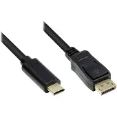 GOOD CONNECTIONS , Adapterkabel USB-C an DP1.2 schwarz 5m