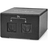 Nedis 2-eingänge Toslink Digital Audio Switch Dc-betrieben Metall