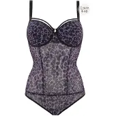 Marlies Dekkers Korselett Peekaboo | Grösse: 70D | Farbe: Violett/Print
