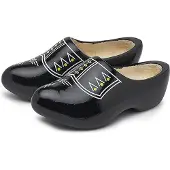 Gevavi Holzclogs VV Schwarz-Schuhgröße 45