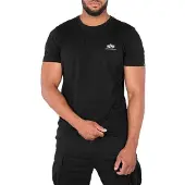 Alpha industries Basic Small Logo T-Shirt M Herren Baumwolle schwarz, M