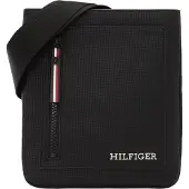 Tommy Hilfiger Schwarze Polyurethan Herren Umhängetasche