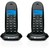 Motorola 107c1002cb+ Duo Schnurloses Festnetztelefon