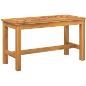 vidaXL Gartenbank 80 cm Massivholz Akazie