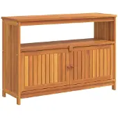 vidaXL Garten-Konsolentisch 110x35x75 cm Massivholz Akazie