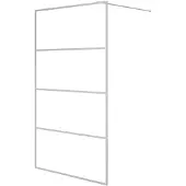 vidaXL Duschwand für Begehbare Dusche Silbern 115x195 cm ESG-Klarglas