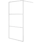 vidaXL Duschwand für Begehbare Dusche Silbern 100x195 cm ESG-Klarglas