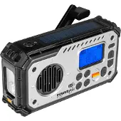 Powerplus Solarradio DAB+/FM-Lautsprecher Powerbank Taschenlampe Uhr Bison