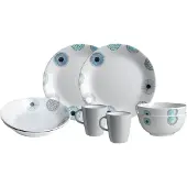 Brunner Tête-à-Tête Geschirrset 8 teilig 2 Personen Deep Sea