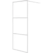 vidaXL Duschwand für Begehbare Dusche Weiß 80x195 cm ESG-Klarglas