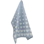 Bunzlau Castle Geschirrtuch Heart Grey Blue