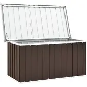 The Living Store Gartenbox Braun 129 x 67 x 65 cm