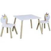 Home Deco Kids tisch und 2 Stühle einhorn lily
