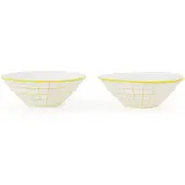 Pols Potten Schüsseln Digi Yellow S (2er-Set)