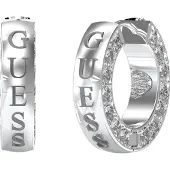 GUESS Ohrringe Circle Lights JUBE03 160JW Silber rhodiniert