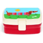 Rex London Lunch Box mit herausnehmbaren Fach, Dachshund
