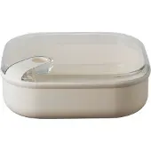 Omada Brotdose Pull Box Quadratisch Niedrig Beige 1L