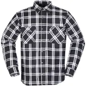 Modeka Colden Motorrad Hemd, schwarz/weiß, 3XL