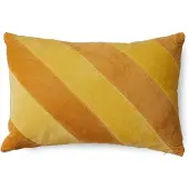 HK Living - Striped Samt-Kissen, 60 x 40 cm, april